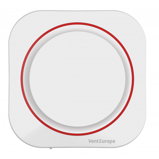 Venteurope Round 100 Bd 10 cm Banyo Tuvalet Aspiratör Fanı - Kapaklı Damperli Havalandırma 