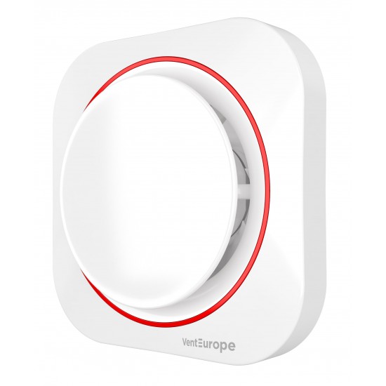 Venteurope Round 100 Bd 10 cm Banyo Tuvalet Aspiratör Fanı - Kapaklı Damperli Havalandırma 